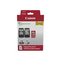 Canon 2970B017/PG-510+CL-511 Printhead cartridge multi pack black + color PVP, 2x220 pages ISO/IEC 24711 9ml Pack=2 for Canon Pixma MP 240