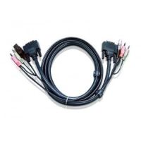 Aten 2L7D02UD KVM cable 1.8 m Black