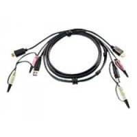 Aten 2L-7D02UH KVM cable 1.8 m Black