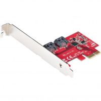 Startech-Com SATA PCIe Card - 2 Port PCIe SATA Expansion Card - 6Gbps - Full/Low Profile - PCI Express to SATA Adapter/Controller - ASM1061 Non-Raid - PCIe to SATA Converter