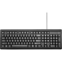 100 - Tastatur - USB - QWERTY - Englisch - Schwarz