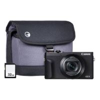 Canon PowerShot G5X MKII Camera Kit inc Additional NB-13L Battery 32GB SD & Bag