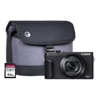 Canon PowerShot G5X MKII Camera Kit inc Additional NB-13L Battery 64GB SD & Bag