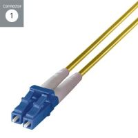 CONNEkT 32-0010LCLC/Y Gear 1m Duplex Fibre Optic Single-Mode Cable OS2 9/125 Micron LC to LC