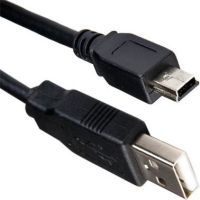 Cablenet 5m USB 2.0 Type A Male - USB Mini Type B Male Black PVC Cable