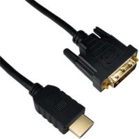 Cablenet 5m Gold HDMI 1.4b Male - DVI-D Male 1080p 24+1 30AWG Black Cable