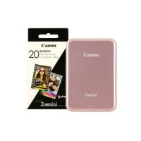 Canon Zoemini Slim Body Pocket-Sized Wireless Photo Printer including 30 Prints - Rose Gold