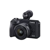 Canon EOS M6 MK II Mirrorless Camera with EF-M 15-45mm IS STM Lens & EVF-DC2 Viewfinder - Black