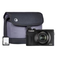 Canon PowerShot G7X MK III Black Camera inc Additional NB-13L Battery 32GB SD Bag