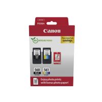 Canon 3713C008/PG-560+CL-561 Printhead cartridge multi pack black + color PVP 7,5ml + 8,3ml Pack=2 for Canon Pixma TS 5350