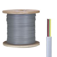 Cablenet 4 Core PVC CPR Eca Silver Grey Flat Modular Cable 305m Reel