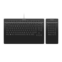 3Dconnexion Pro with Numpad keyboard Office USB + RF Wireless + Bluetooth QWERTY English Black