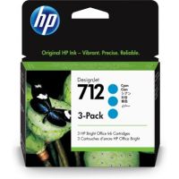 HP 3ED77A/712 Ink cartridge cyan multi pack 29ml Pack=3 for HP DesignJet T 200