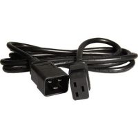 Cablenet 1m IEC C20 - IEC C19 Black PVC 1.5mm Power Leads