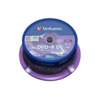 25 x DVD+R DL - 8.5 GB 8x - mattsilber