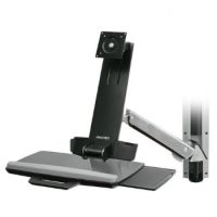 Sit-Stand Combo System With Medium Silver CPU Holder - Befestigungskit (Gelen