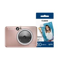 Canon Zoemini S2 Pocket Size 2-in-1 Instant Camera Printer with Extra 50 Shots - Rose Gold