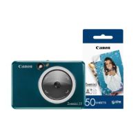 Canon Zoemini S2 Pocket Size 2-in-1 Instant Camera Printer with Extra 50 Shots - Teal