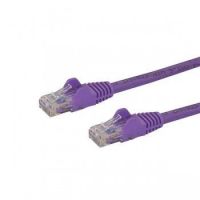 StarTech Cat5e Ethernet Patch Cable with Snagless RJ45 Connectors - 10 m, Purple