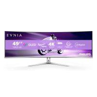 Philips Evnia 8000 49M2C8900L/00 computer monitor 124.2 cm (48.9") 5120 x 1440 pixels Dual QHD QDOLED White