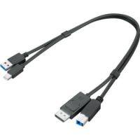 Dual Head - Display / USB Kabelset - USB Typ A, DisplayPort (M)