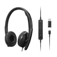 Lenovo 4XD1M45627 headphones/headset Wired Head-band USB Type-C Black