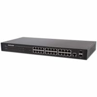 24-Port Web-Managed Gigabit Ethernet Switch mit 2 SFP-Ports, 24 x 10/100/1000