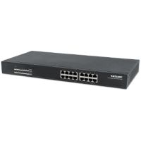 16-Port Gigabit Ethernet PoE+ Switch, 16 x PoE-Ports, IEEE 802.3at/af Power o