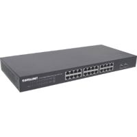 24-Port Gigabit Ethernet Switch mit 2 SFP-Ports, 24 x 10/100/1000 Mbit/s RJ45