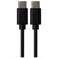 Maplin USB-C to USB-C Cable - Black, 1m