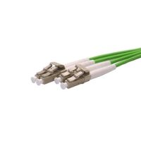 Cablenet 1m OM5 50/125 LC-LC Duplex Lime Green LSOH Fibre Patch Lead