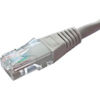 Cablenet 1m Cat6 RJ45 Grey U/UTP PVC 24AWG Flush Moulded Booted Patch Lead