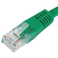 Cablenet 1.5m Cat6 RJ45 Green U/UTP PVC 24AWG Flush Moulded Booted Patch Lead