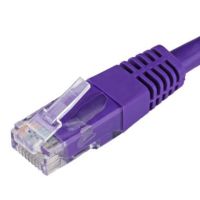 Cablenet 1.5m Cat6 RJ45 Violet U/UTP PVC 24AWG Flush Moulded Booted Patch Lead