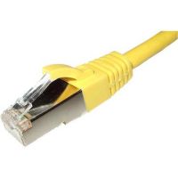 Cablenet 0.5m Cat6a RJ45 Yellow S/FTP LSOH 26AWG Snagless Booted Patch Lead