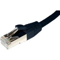 Cablenet 0.3m Cat6a RJ45 Black S/FTP LSOH 26AWG Snagless Booted Patch Lead