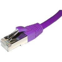 Cablenet 1m Cat6a RJ45 Violet S/FTP LSOH 26AWG Snagless Booted Patch Lead