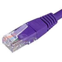 Cablenet 6m Cat5e RJ45 Violet U/UTP PVC 24AWG Flush Moulded Booted Patch Lead