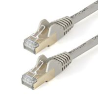 StarTech 10 m CAT6a Ethernet Cable - 10 Gigabit Shielded Snagless RJ45 100W PoE Patch Cord - 10GbE STP Category 6a Network Cable w/Strain Relief - Grey Fluke Tested UL/TIA Certified