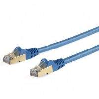 StarTech 5 m CAT6a Ethernet Cable - 10 Gigabit Shielded Snagless RJ45 100W PoE Patch Cord - 10GbE STP Category 6a Network Cable w/Strain Relief - Blue Fluke Tested UL/TIA Certified