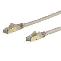 StarTech 5 m CAT6a Ethernet Cable - 10 Gigabit Shielded Snagless RJ45 100W PoE Patch Cord - 10GbE STP Category 6a Network Cable w/Strain Relief - Grey Fluke Tested UL/TIA Certified