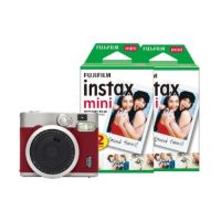 Fujifilm Instax Mini 90 Instant Camera, Case & Album Bundle (50 Shots) - Red