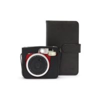 Fujifilm Instax Mini 90 Instant Camera, Case & Album Bundle (10 Shots) - Red