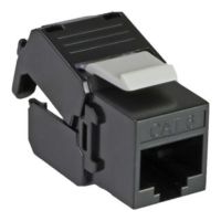 Cablenet Cat6 UTP Tool-Less Keystone Jack Black