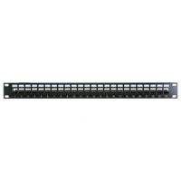 Cablenet 24 Port Cat6a 1u Unloaded Keystone Patch Panel