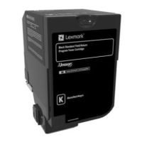 Lexmark 74C2SK0 Toner-kit black return program, 7K pages ISO/IEC 19798 for Lexmark CS 720/725/CX 725