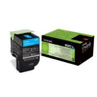 Lexmark 80C20C0 (802C) Toner cyan, 1000 pages