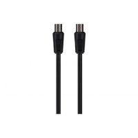 Maplin RF Male to RF Female Connector TV Aerial Coaxial Cable 2m Black