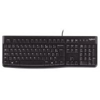 Logitech K120 keyboard USB AZERTY Belgian Black