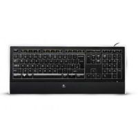 Logitech K740 keyboard USB QWERTZ German Black